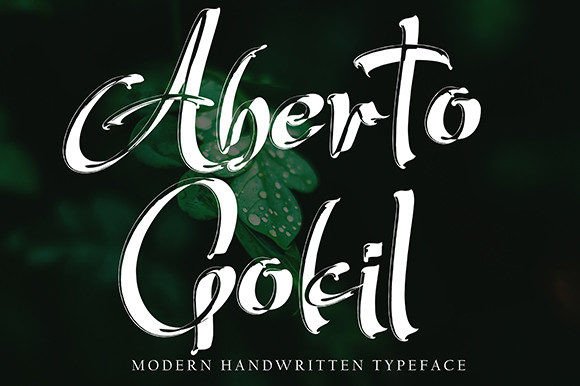 Aberto Gokil: A Handwritten Font for Modern Web Design
