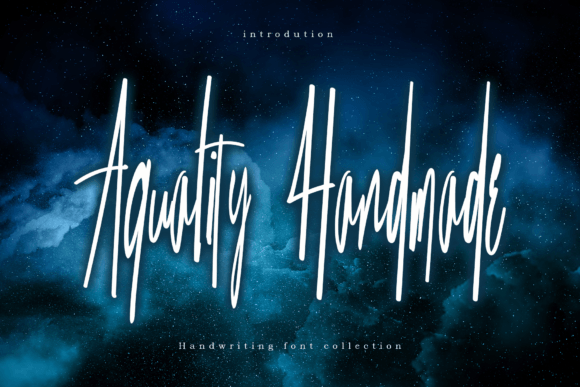 Aquality Handmade: A Versatile Script Font for Editors