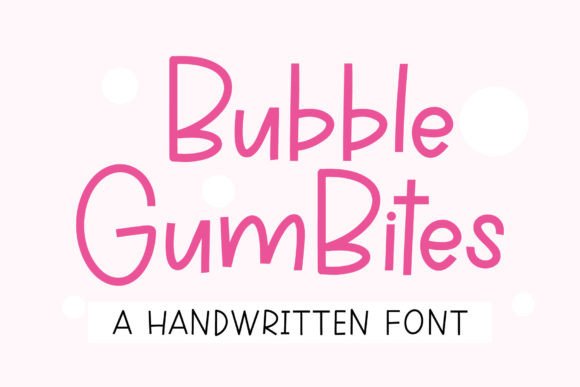 Bubble Gum Bites: A Romantic Script Font for Editors