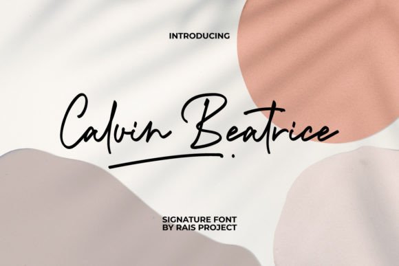Calvin Beatrice: A Luxe Script Font for Makers