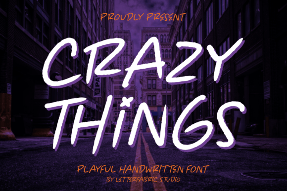 Crazy Things: A Playful Handwritten Font for Editors