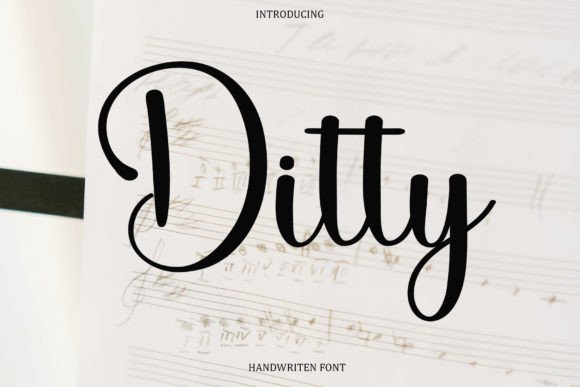 Ditty: A Playful Script Font for Editorial Design