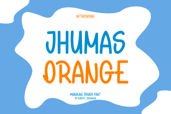 Jhumas Orange: A Playful Font for Bold Campaigns