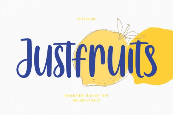Justfruits: A Friendly Handwritten Font for Makers