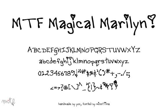 Magical Marilyn: A Whimsical Font for Digital Design