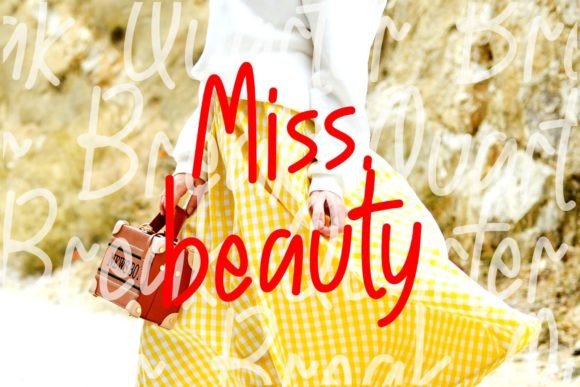 Miss Beauty: A Handwritten Typeface for Editorial Calm