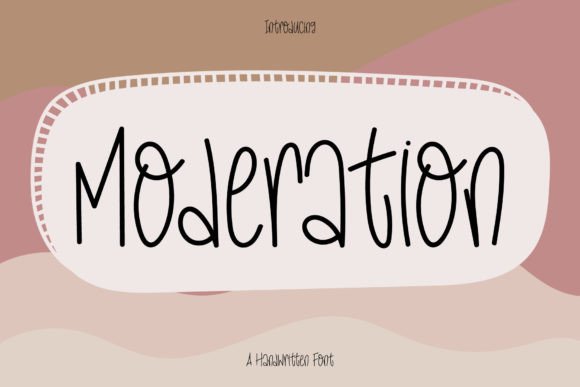 Moderation: A Handwritten Font for Editorial Calm