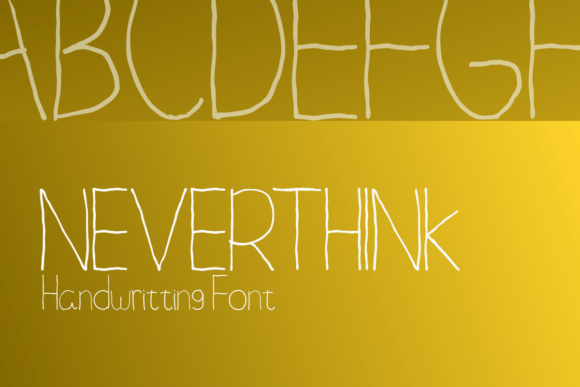 Neverthink Font: A Handwritten Typeface for Brands