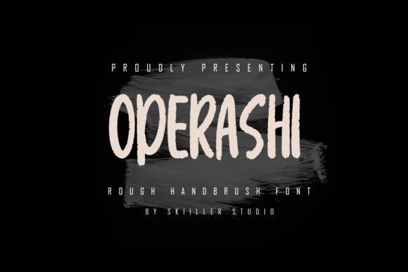 Operashi: A Textured Handwritten Font for Makers