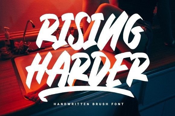 Rising Harder: A Bold Script Font for Editorial Design