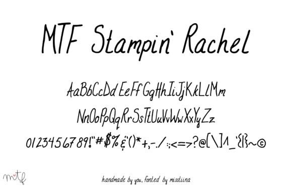 Stampin Rachel: A Handwritten Font for Authentic Brands