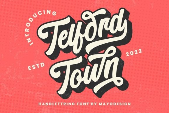 Telford Town: A Dazzling Handwritten Font for Makers