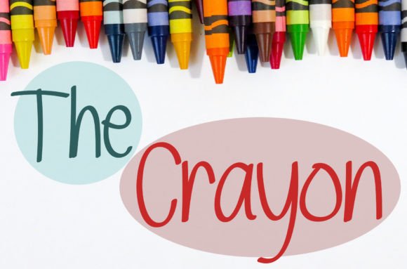 The Crayon Font for Editorial Design