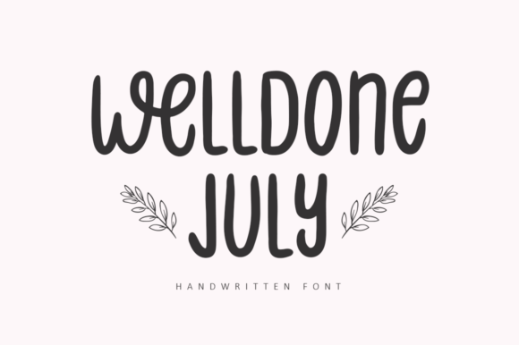 Welldone July: A Handwritten Font for Editorial Charm