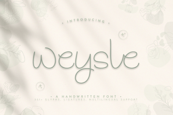 Weysle: A Friendly Handwritten Font for Web Design